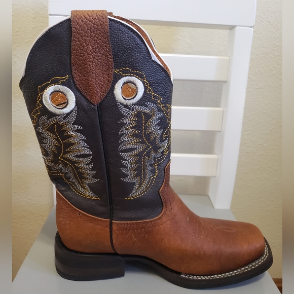 Cowgirl Boots Leather Made in Mexico Size 7 Brown Color - Picture 6 of 13